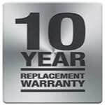 10 year replacement warranty
